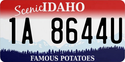 ID license plate 1A8644U