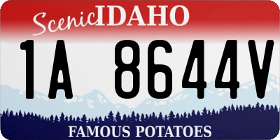ID license plate 1A8644V