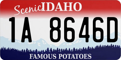 ID license plate 1A8646D