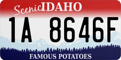 ID license plate 1A8646F