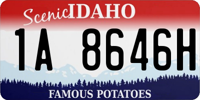 ID license plate 1A8646H