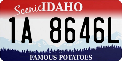 ID license plate 1A8646L
