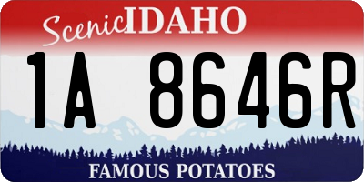 ID license plate 1A8646R