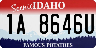 ID license plate 1A8646U