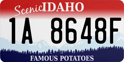 ID license plate 1A8648F