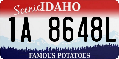 ID license plate 1A8648L