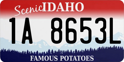ID license plate 1A8653L