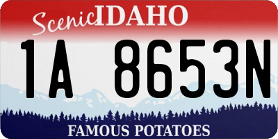 ID license plate 1A8653N