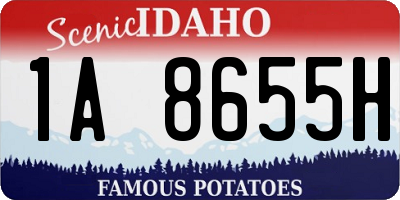 ID license plate 1A8655H