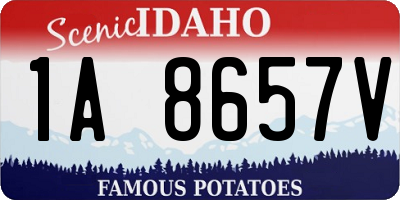 ID license plate 1A8657V