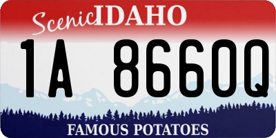 ID license plate 1A8660Q