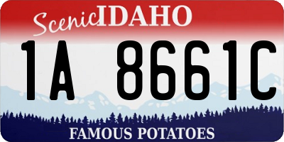 ID license plate 1A8661C