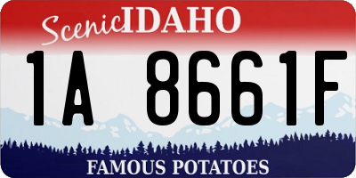 ID license plate 1A8661F