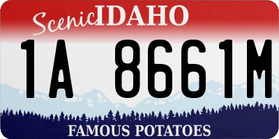 ID license plate 1A8661M