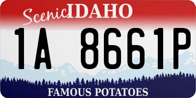 ID license plate 1A8661P
