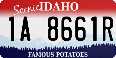 ID license plate 1A8661R