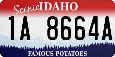 ID license plate 1A8664A