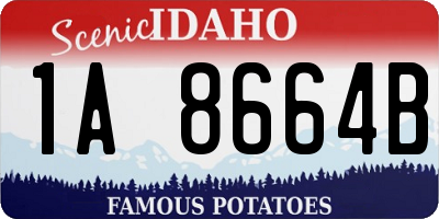 ID license plate 1A8664B