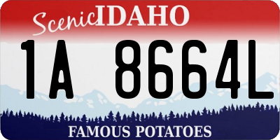 ID license plate 1A8664L