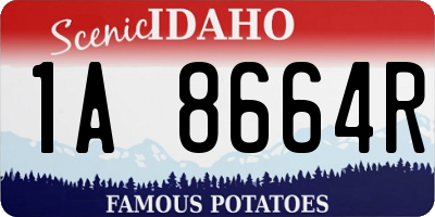 ID license plate 1A8664R