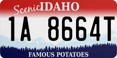 ID license plate 1A8664T