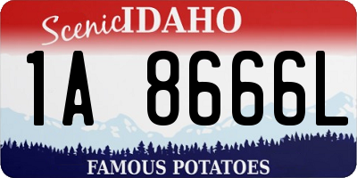 ID license plate 1A8666L