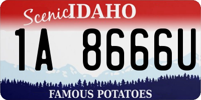 ID license plate 1A8666U