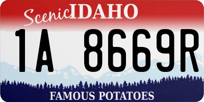 ID license plate 1A8669R