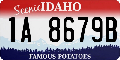 ID license plate 1A8679B