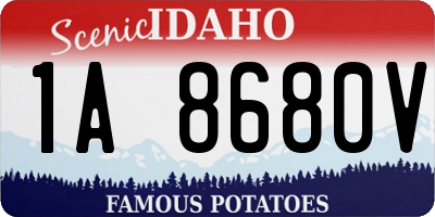 ID license plate 1A8680V