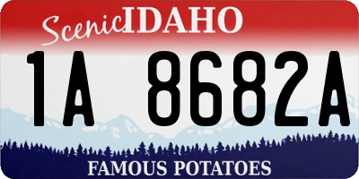ID license plate 1A8682A