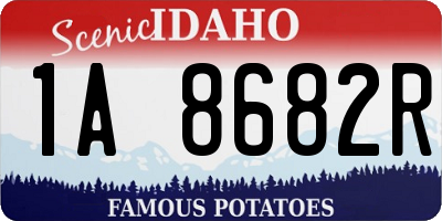 ID license plate 1A8682R