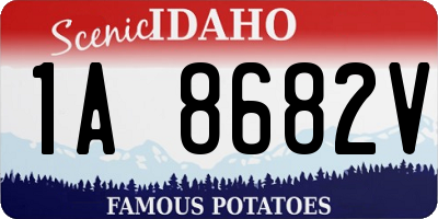 ID license plate 1A8682V