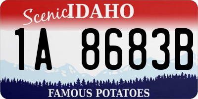 ID license plate 1A8683B