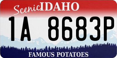 ID license plate 1A8683P