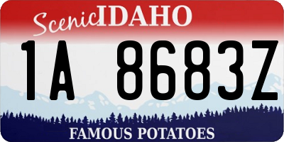 ID license plate 1A8683Z