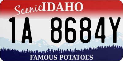 ID license plate 1A8684Y