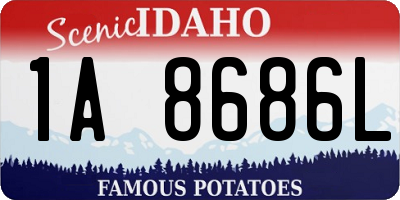 ID license plate 1A8686L