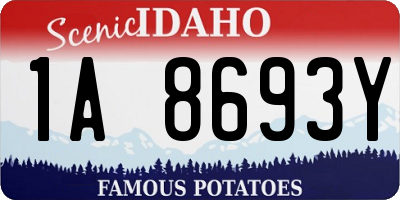 ID license plate 1A8693Y
