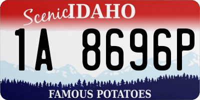 ID license plate 1A8696P
