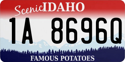 ID license plate 1A8696Q