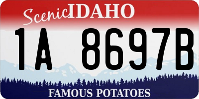 ID license plate 1A8697B