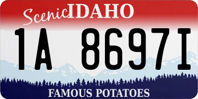 ID license plate 1A8697I