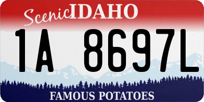 ID license plate 1A8697L