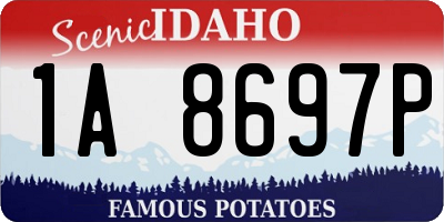 ID license plate 1A8697P