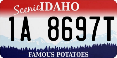 ID license plate 1A8697T