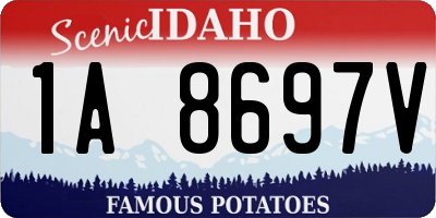 ID license plate 1A8697V