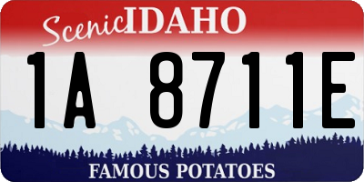 ID license plate 1A8711E