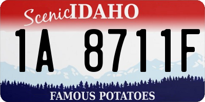ID license plate 1A8711F
