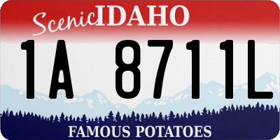 ID license plate 1A8711L